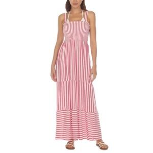 Raviya Size Small‎ Womens Pink & White Cover Up (136)
